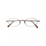 Matsuda - oval frame glasses - unisex - Brown
