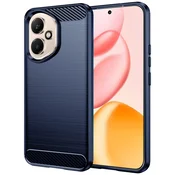 TPU gel ovitek Brushed Carbon za Honor 400 - moder