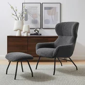 Livetastic FOTELJ – SET, antracit tekstil