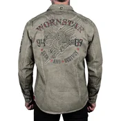 Moška srajca z dolgimi rokavi WORNSTAR - Seek And Destroy - Olivna - WSBM-SADO