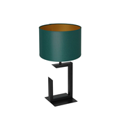 Stona lampa 1xE27/60W/230V 45 cm zelena/zlatna