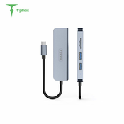 Adapter multiport 5in1 iz USB-C na USB-C, 3xUSB-A, HDMI