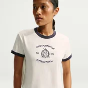 Nike W NSW NK CLB  RNGR TEE CRST, ženska majica, bela IV5499