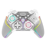 iPega 9666BH Bluetooth RGB igralna plošča za Android/iOS/PS3/PS4/PC/N-Switch bela 6974363712372