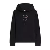 Tommy Jeans Majica ESS črna/bela
