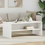 vidaXL Klubska miza Bela 100 x 50 x 40 cm Konstruiran les