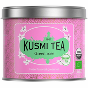 Zeleni čaj ROSE, 100 g čaja v lističih v pločevinki, Kusmi Tea