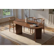 Jedilna miza v orehovem dekorju 89,5x180 cm Sablin – Kalune Design