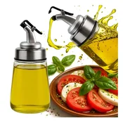 shumee 200 ml stekleni dozirnik z nalivnikom za omako, olje, kis, začimbe