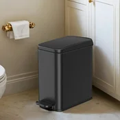 Songmics Kozmetični koš in komplet za WC ščetko 299x144x29 cm Črna