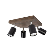 Spot-Light DO2910456 - Plafonsko spot svetlo MANARA 4xGU10/5W/230V borovina