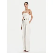 Elisabetta Franchi Kombinezon TU05152E2 100 Écru Regular Fit