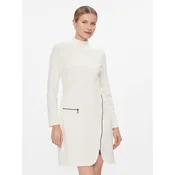 DKNY Cocktail obleka DD3J1430 Kremna Regular Fit