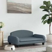 vidaXL Pasja postelja temno siva 70x45x30 cm blago