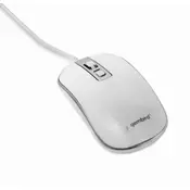 Gembird MUS-4B-06-WS optical mouse, USB, white/silver
