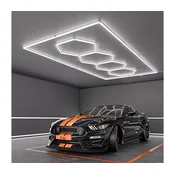 LED plafonsko svetlo LED/384W/85-265V 6500K 484x243 cm CRI 90 IP54 bela