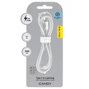 BLAVEC Candy pleten kabel USB-C - Lightning PD 20W 2.4A 3 m Apple CarPlay CCA-CL24W30 bel