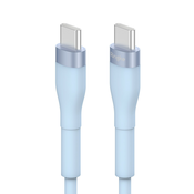 USB-C u USB-C kabel za punjenje i prijenos podataka Pastel 60W - 2m - plavi