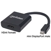 Adapter Manhattan 152570 Active Mini DisplayPort na HDMI 4K@60Hz