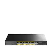 Cudy GS2028PS4 Upravljano L2 Gigabit Ethernet (10/100/1000) Power over Ethernet (PoE) 1U Črna