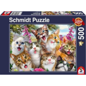 Puzzle Schmidt od 500 dijelova - Macji selfie