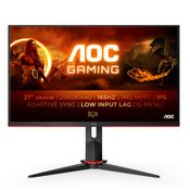 AOC Q27G2S/EU racunalni monitor 68,6 cm (27) 2560 x 1440 pikseli Quad HD LED Crno, Crveno