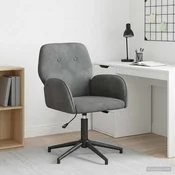 vidaXL vidaXL vrtljiva pisarniška stol 54 x 55 x 90 cm Temno siva Žamet, (5000302305)