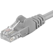 PremiumCord Povezovalni kabel UTP RJ45-RJ45 CAT6 5m siv