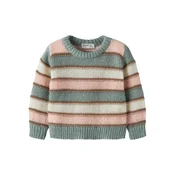 NAME IT Pulover NMFLernort rjava / žad / rosé / biserno bela