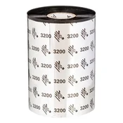 Zebra 3200 Wax/Resin termo trak 300 m Črna