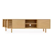 TV omarica v hrastovem dekorju v naravni barvi 189x50x44 cm Shift – Woodman