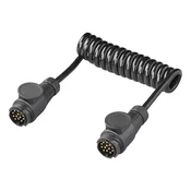 Vidaxl 13 pinski spiralni kabel 1 5 m fleksibilen PVC 12 V