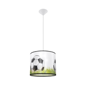 Sollux SL.1428 - Deciji luster na sajli FOOTBALL 1xE27/15W/230V precnik 30 cm