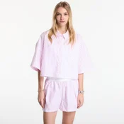 Srajca Nike Sportswear Chill Poplin Womens Oversized Short-Sleeve Top Lt Magenta/ Pink Foam/ Summit White L