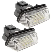 shumee Toyota Auris I II Avensis III Corolla X Verso Yaris III LED luči registrske tablice 2 kosa komplet