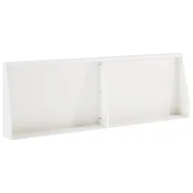 vidaXL Zadrževanje stene 2 kos 60 x 12 x 40 cm Jeklo Bela