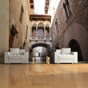 Foto tapeta - Barcelona Palau generalitat in gothic Barrio 350x270