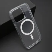Futrola COLOR FRAME MagSafe za iPhone 16 Pro/ srebrna (providna)