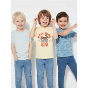 Sinsay - Pamucne majice 3 pack - krem