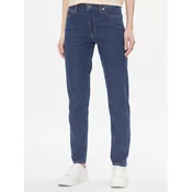 Calvin Klein Jeans hlače Mid Rise Slim - Mid Blue K20K206780 Modra Slim Fit