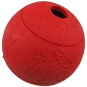 Dog Fantasy Žoga za priboljške rdeča 8cm