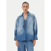 PINKO Bluza 104630 A2DT Modra Relaxed Fit