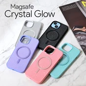 Torbica Magsafe Crystal Glow za iPhone 16 Pro Max 6.9 crna