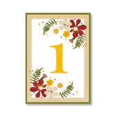 Personal Številka mize - Blooming Meadow Izberite količino: 1 kos - 10 kos