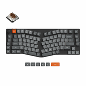 Keychron Keychron K15 Max Brezžična Mehanska Tipkovnica Low-Profile, Bluetooth/2.4 GHz, RGB, Gateron Hot-Swap Brown, US Layout, K15M-H3, (21733855)