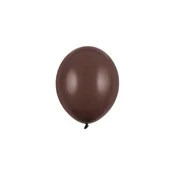 PartyDeco Močni pastelni kakavovo rjavi lateks baloni 12 cm 100 kosov