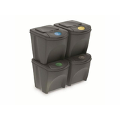Prosperplast Koš za odpadke SORTIBOX GRAY STONE - 4x25L