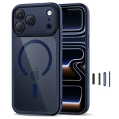 Tech-protect TECH-PROTECT MAGPEAK MAGSAFE ZA IPHONE 17 PRO TEMNO MODRA PROZORNA KOMPAKTNA