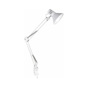 Stona lampa sa stezaljkom WORKER 1xE27/10W/230V bela