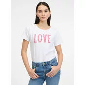 White womens short-sleeved T-shirt ORSAY - Womens